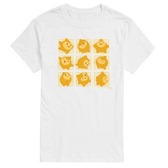 Disney's Wish Big & Tall Star Face Grid Graphic Tee