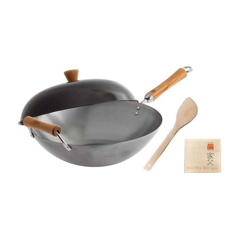 Joyce Chen 4-pc. 14-in. Carbon Steel Wok Set
