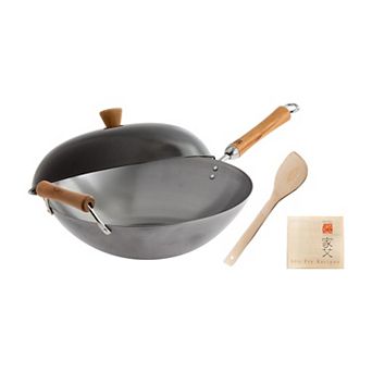 Joyce Chen 4 pc 14 in Carbon Steel Wok Set