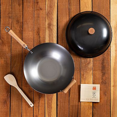 Joyce Chen 4-pc. 14-in. Carbon Steel Wok Set