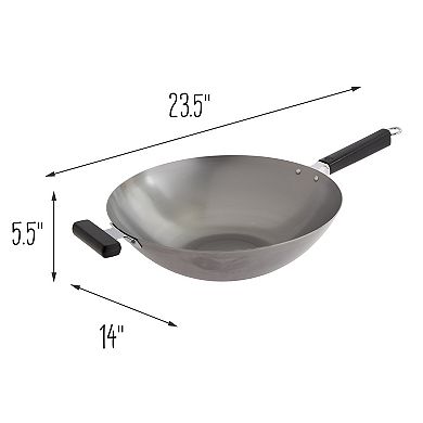 Joyce Chen 14-in. Lightweight Carbon Steel Wok
