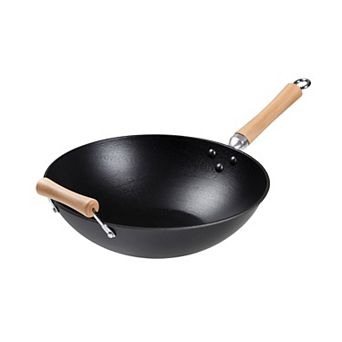 Joyce Chen 14 in Double Handle Cast Iron Wok