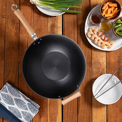 Joyce Chen 14-in. Double Handle Cast Iron Wok
