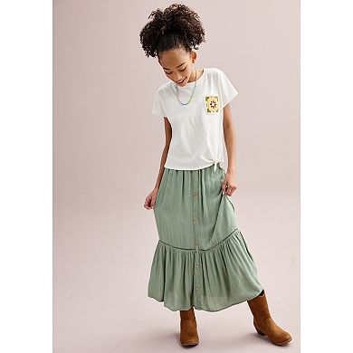 Girls 6-20 SO® Button-Front Maxi Skirt in Regular & Plus Size