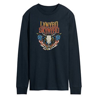 Men's Lynyrd Skynyrd Steer Skull Long Sleeve Graphic Tee
