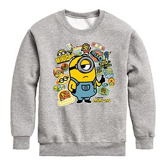 Boys 8-20 Despicable Me Banana Stickers Fleece Sweatshirt