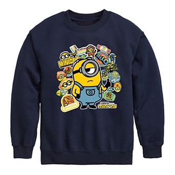 Boys 8-20 Despicable Me Banana Stickers Fleece Sweatshirt