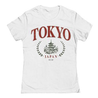 Juniors' Tokyo Red Graphic Tee