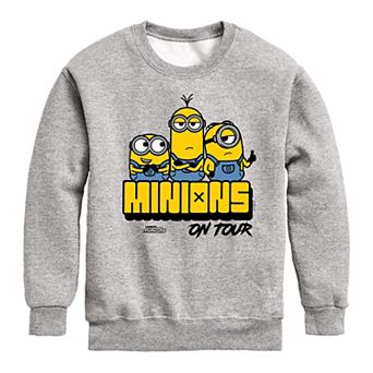 Boys 8-20 Despicable Me Minions On Tour Fleece Sweatshirt