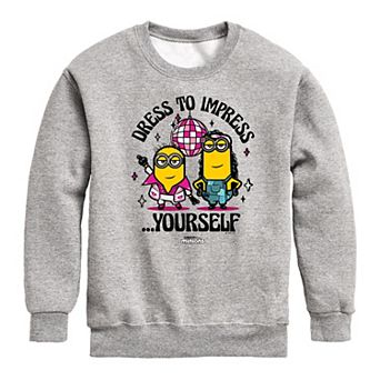 Boys 8-20 Despicable Me Dress To Impress Yourself Fleece Sweatshirt