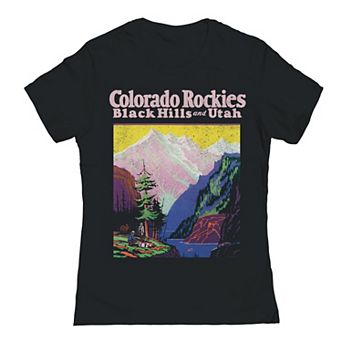 Juniors' Colorado Rockies Light Graphic Tee