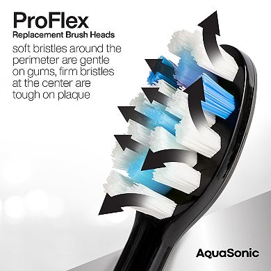 AquaSonic ProFlex 3-pk. Replacement Brush Heads