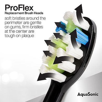 AquaSonic ProFlex 3-pk. Replacement Brush Heads