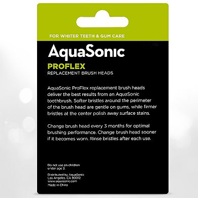 AquaSonic ProFlex 3-pk. Replacement Brush Heads