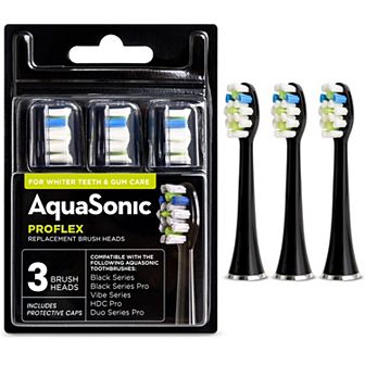 AquaSonic ProFlex 3 pk Replacement Brush Heads