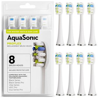 AquaSonic ProFlex 8 pk Replacement Brush Heads