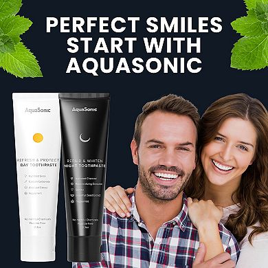 AquaSonic 2-pk. Complete Care Day & Night Toothpaste System