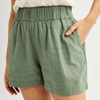 Women's Sonoma Goods For Life® Femme Linen-Blend Shorts