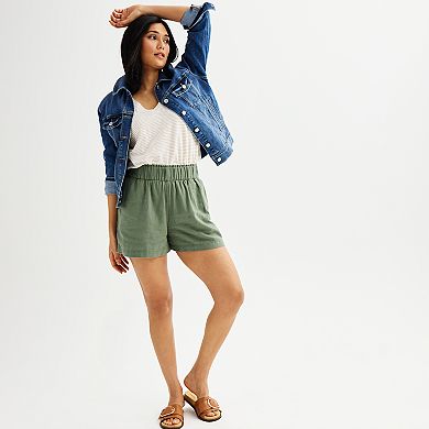 Women's Sonoma Goods For Life® Femme Linen-Blend Shorts