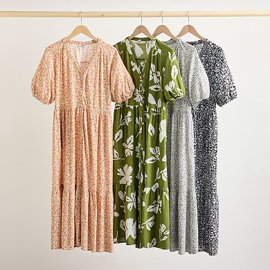 Women's Sonoma Goods For Life® Adaptive Button Thru Femme Midi Dress