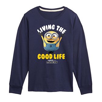 Boys 8-20 Despicable Me Living The Good Life Long Sleeve Graphic Tee