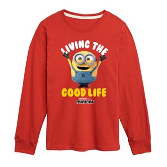 Boys 8-20 Despicable Me Living The Good Life Long Sleeve Graphic Tee