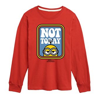 Boys 8-20 Despicable Me Not Today Long Sleeve Long Sleeve Graphic Tee