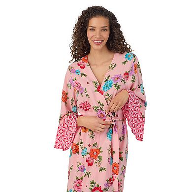 Women's Beauty Sleep Social Woven Midi Robe