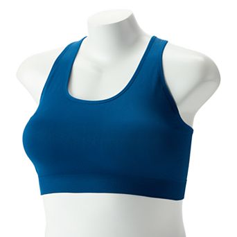 Plus Size Tek Gear® 2-Pack Seamless Racerback Light Support Sports Bra