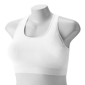 Plus Size Tek Gear® 2-Pack Seamless Racerback Light Support Sports Bra