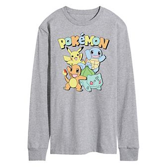 Men's Pokémon Muted Long Sleeve Graphic Tee