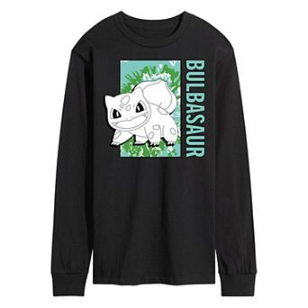Men's Pokémon Tie Dye Bulbasaur Long Sleeve Graphic Tee