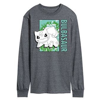 Men's Pokémon Tie Dye Bulbasaur Long Sleeve Graphic Tee