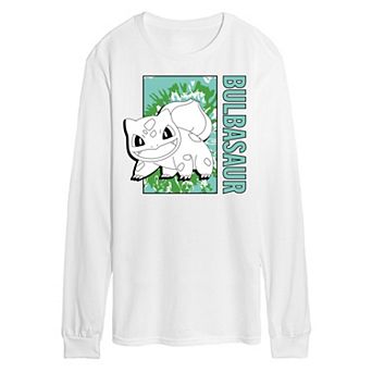 Men's Pokémon Tie Dye Bulbasaur Long Sleeve Graphic Tee