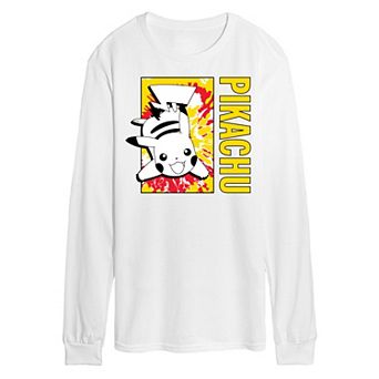 Men's Pokémon Tie Dye Pikachu Long Sleeve Graphic Tee