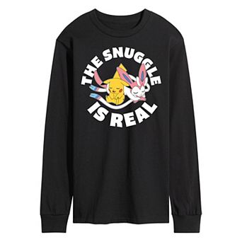 Men's Pokémon The Snuggle Is Real Long Sleeve Graphic Tee