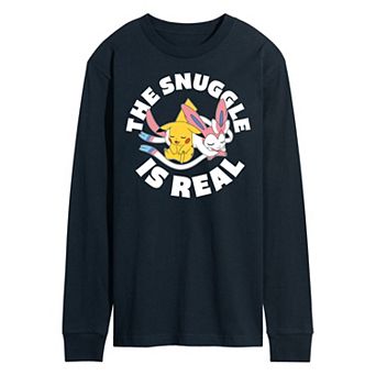 Men's Pokémon The Snuggle Is Real Long Sleeve Graphic Tee