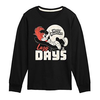 Boys 8-20 Woody Woodpecker Lazy Days Long Sleeve Graphic Tee