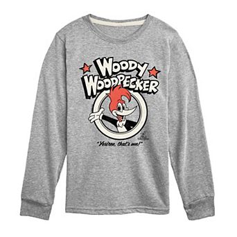 Boys 8-20 Woody Woodpecker Long Sleeve Graphic Tee