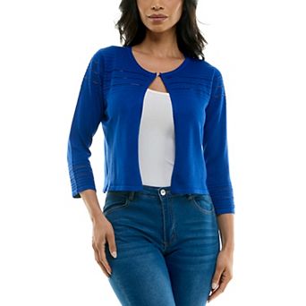 Women's Nina Leonard Knit Bolero Cardigan