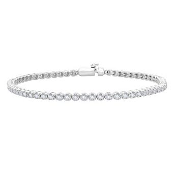 Galaxie Solaire 14k White Gold 2 Carat T.W. Lab-Grown Diamond Bracelet