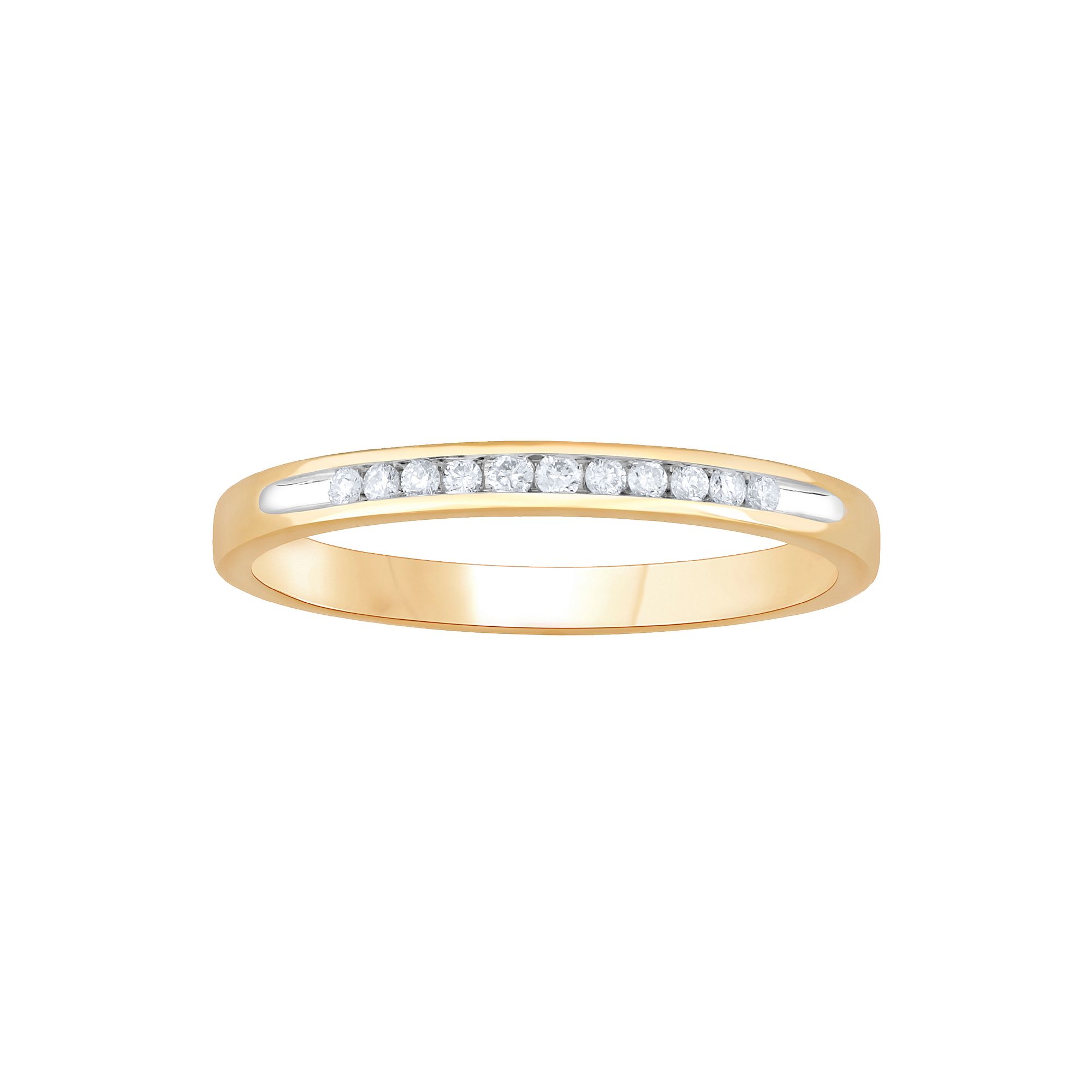 Diamond Medley 14k Gold 1/10 Carat T.W. Lab-Grown Diamond Ring, Womens, Si