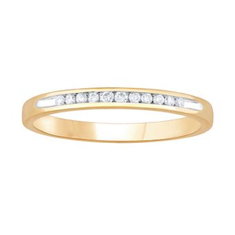 Galaxie Solaire 14k Gold 1/10 Carat T.W. Lab-Grown Diamond Ring
