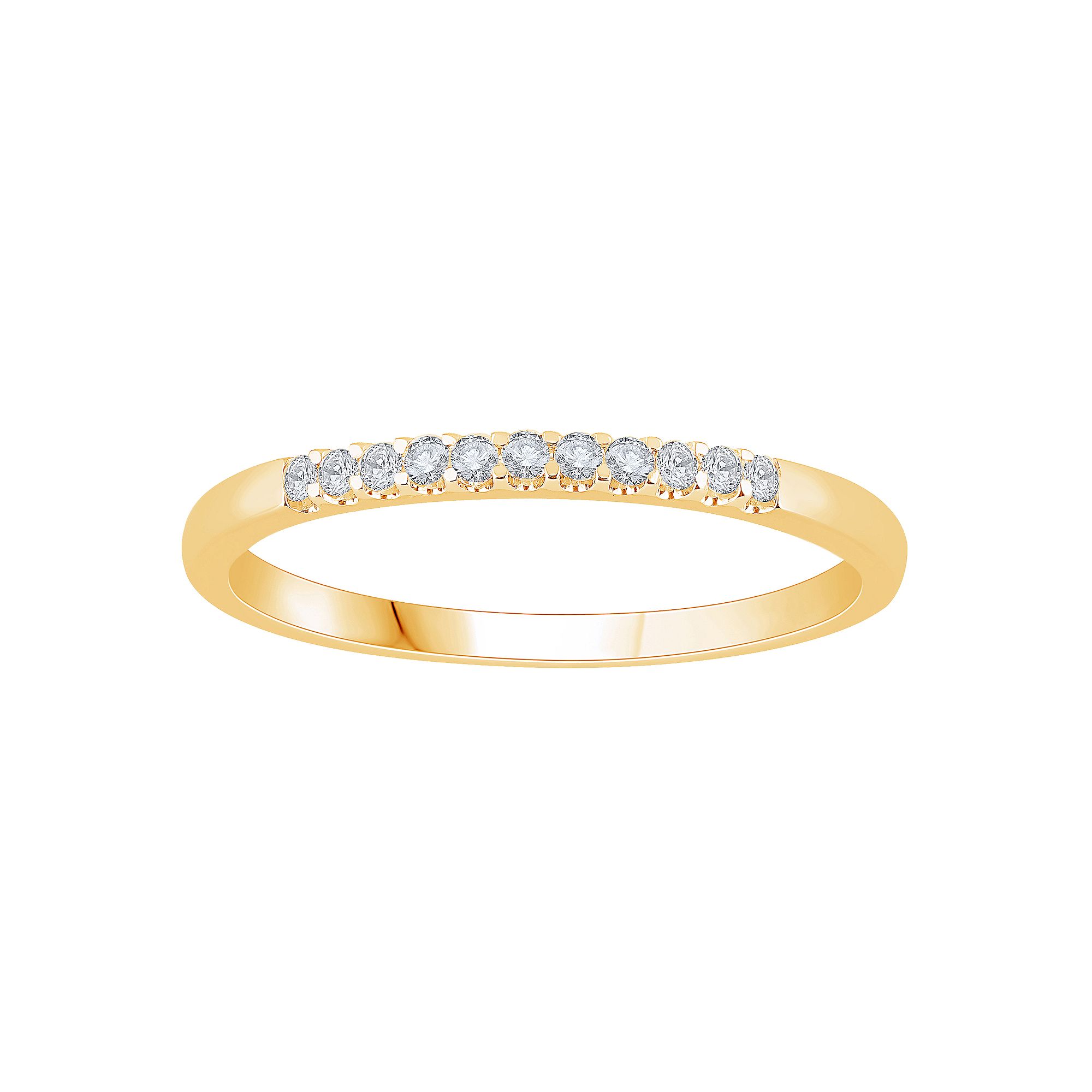 Diamond Medley 14k Gold 1/10 Carat T.W. Lab-Grown Diamond Ring, Womens, Si