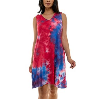 Women's Nina Leonard Reversible Trapeze Mini Dress