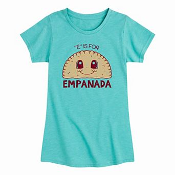 Girls E Is For Empanada Graphic Tee