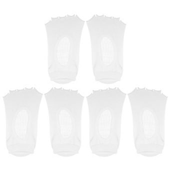 3 Pair Yoga Socks Five Toe Socks Pilates Barre Ballet Socks Light Yellow