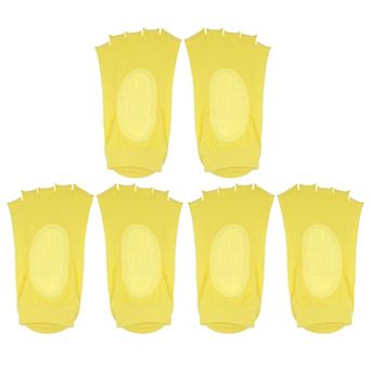 3 Pair Yoga Socks Five Toe Socks Pilates Barre Ballet Socks for Women White