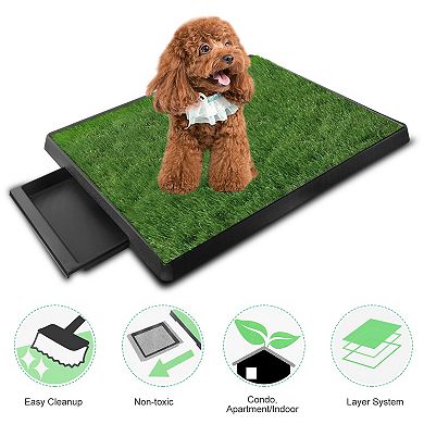 Potty Training Grass Pad for Dogs, 25x 20x 2.4'', Easy Cleanup, Keep Your Home Fresh and Clean