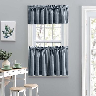 Lisa Solid Color Premium Poly Cotton Duck Fabric Material Tailored Curtain Tiers